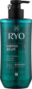 Очищувальний шампунь для жирної шкіри голови Ryo Deep Cleansing & Cooling Shampoo 480 мл (8809803590266)