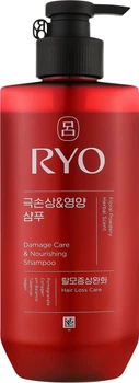 Живильний шампунь для сильно пошкодженого волосся Ryo Damage Care & Nourishing Shampoo 480 мл (8809803590297)