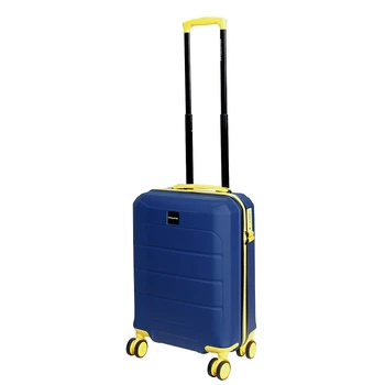 Дорожня валіза маленька Vip Collection Barbados синя 41 л. полікарбонат (BDS.20.Navy)