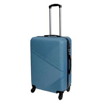 Дорожня валіза середня Vip Collection Miami Beach блакитна 72 л. ABS-пластик (Miami.24.Blue)