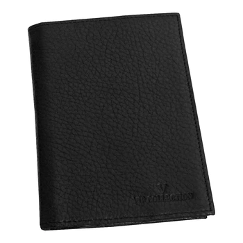 Шкіряна обкладинка для документів 101F Vip Collection, чорна