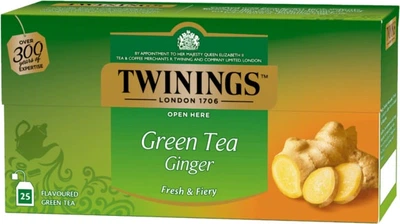 Чай зелений Twinings з імбиром 25 пакетиків по 1.6 г (70177175221)