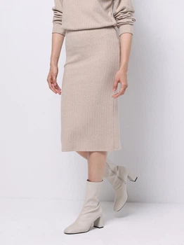 Спідниця міді осіння пряма жіноча Colin's CL1075617BME L Beige Melange (8684112821764)