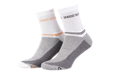Носки Sergio Tacchini 3-pack серый, белый, оранжевый унисекс 36-40 (13150661-1)