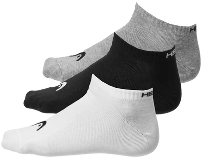 Носки Head ALL SPORTS TRAINING SNEAKER 3P серый, белый, черный мужские 43-46 (701229018-004)