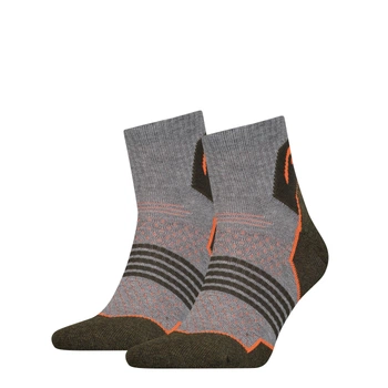 Шкарпетки Head HIKING QUARTER 2PPK UNISEX сірий, зелений унісекс 35-38 (781002001-159)