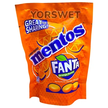 Драже жувальне Mentos Fanta Orange Flavour зі смаком апельсинової Fanta 160 г (0671)