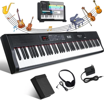 Цифровое пианино Fesley FEP160 BK (педаль, пюпитр, наушники, блок питания)