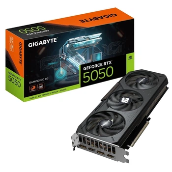 Игровая видеокарта 8 ГБ GDDR6 Nvidia GeForce RTX 5050 с охлаждением WINDFORCE черная