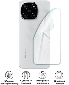 Защитная полиуретановая глянцевая пленка Extreme Armor на корпус смартфона Blackview Color 6