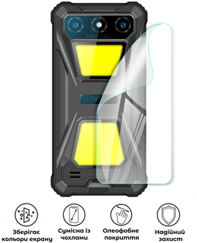 Защитная полиуретановая глянцевая пленка Extreme Armor на корпус смартфона Oukitel G5
