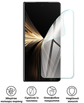 Захисна поліуретанова глянцева плівка Extreme Armor на екран смартфона Honor Magic V5
