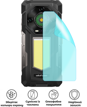 Защитная гидрогелевая глянцевая пленка Grade D на корпус смартфона Ulefone Armor 33