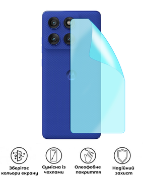 Защитная полиуретановая матовая пленка Edge Armor на корпус смартфона Motorola Edge 60 Pro