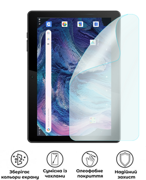 Защитная полиуретановая матовая пленка Medium Armor на экран планшета Logicom Tab 130