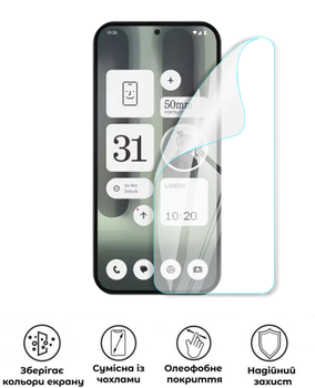 Захисна поліуретанова глянцева плівка Simple Armor на екран смартфона Nothing Phone 3