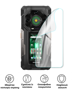 Защитная полиуретановая глянцевая пленка Medium Armor на корпус смартфона Ulefone Armor 33 Pro