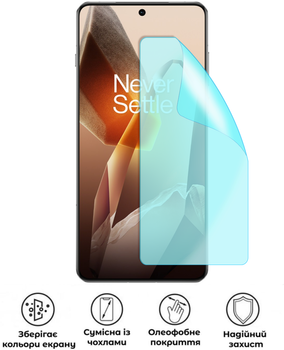 Захисна гідрогелева глянцева плівка Grade D на екран смартфона OnePlus 13