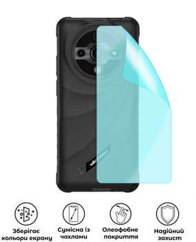Защитная полиуретановая матовая пленка Medium Armor на корпус смартфона Ulefone Armor X31