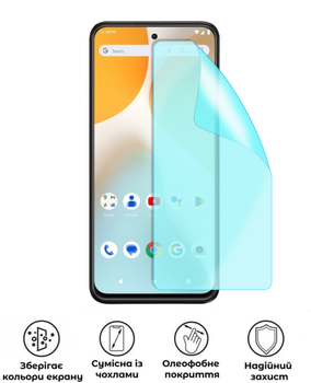 Защитная гидрогелевая глянцевая пленка Grade B на экран смартфона BLU Bold K30