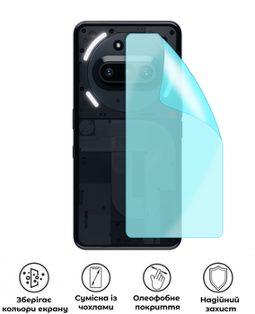 Защитная гидрогелевая глянцевая пленка Grade A на корпус смартфона Nothing Phone 3a