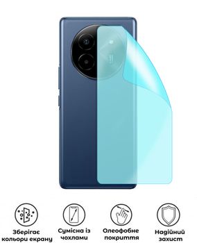 Захисна гідрогелева матова плівка Grade B на корпус смартфона Lava Bold