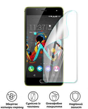 Захисна поліуретанова глянцева плівка Medium Armor на екран смартфона Wiko U Feel