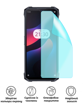 Защитная гидрогелевая глянцевая пленка Grade B на экран смартфона iHunt Titan P8000 Ultra