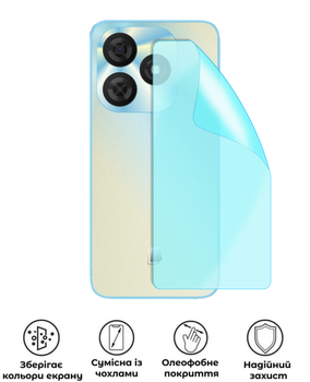 Защитная полиуретановая матовая пленка Edge Armor на корпус смартфона BLU G65L