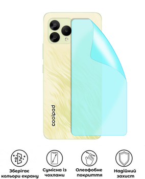 Защитная полиуретановая матовая пленка Edge Armor на корпус смартфона Coolpad Cool 30 Play