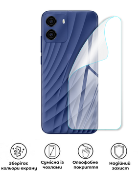 Защитная полиуретановая глянцевая пленка Extreme Armor на корпус смартфона BLU G35
