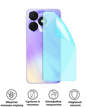 Защитная гидрогелевая глянцевая пленка Grade B на корпус смартфона Itel Zeno 10