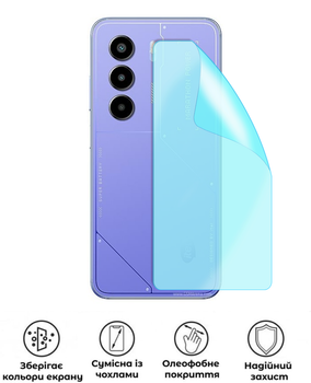 Защитная гидрогелевая глянцевая пленка Grade D на корпус смартфона Itel Power 70