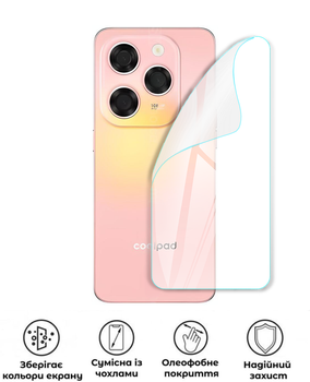 Защитная полиуретановая глянцевая пленка Edge Armor на корпус смартфона Coolpad X100
