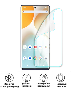 Защитная полиуретановая глянцевая пленка Heavy Armor Plus на экран смартфона BLU Bold K50
