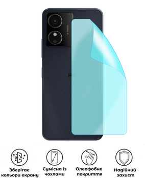 Защитная гидрогелевая глянцевая пленка Grade D на корпус смартфона HMD Key