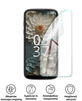 Защитная полиуретановая глянцевая пленка Edge Armor на экран смартфона Unihertz Jelly Max