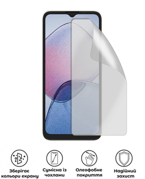Защитная гидрогелевая глянцевая пленка Антишпигун на экран смартфона Coolpad Cool 40i