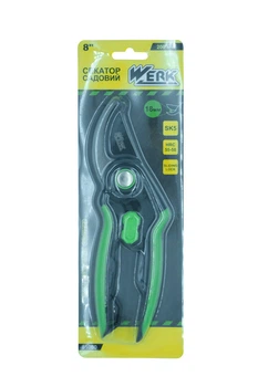 Секатор садовый 200 мм пластиковый фиксатор Werk 81080