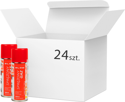 Zestaw sprayów sprężonego powietrza Blow 400 ml 24 szt. (5900804123613)