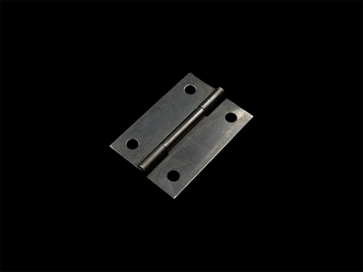 Петля карточная накладная металлическая для мебели 45 х 30 мм Черный (B-113-3)