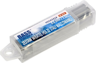 Набір свердл по металу Bass Polska HSS 8 мм 9772 5 шт. (5902067610480)