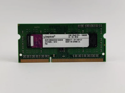 Оперативная память для ноутбука SODIMM Kingston DDR3 1Gb 1333MHz PC3-10600S (ACR128X64D3S1333C9) 13890 Б/У