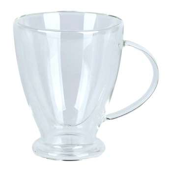 Чашка для латте Stenson Latte 200 мл двойные стенки стеклянная Прозрачный (R99364)
