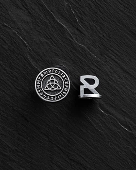 Срібна моносережка TRIQUETRA. RUNES Reytel 69043171