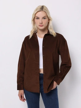Сорочка бавовняна жіноча Colin's CL1070171BRW L Brown (8684112843650)