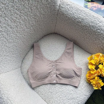 Бюстгальтер топ жіночий Ouno T197 з візерунком, Бежевий XXL/3XL