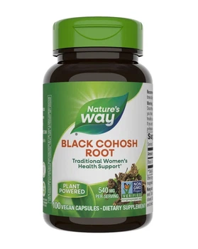 Клопогон Циміцифуга Black Cohosh Nature's Way корінь 540 мг 100 капсул