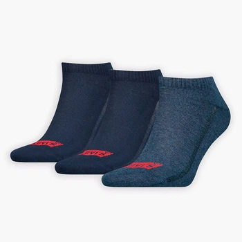 Набор женских носков коротких хлопковых Levi's Low Cut Batwing Logo Recycled Cotton 3P 701224672-002 коттон 35-38 3 пары Denim (8720245506885)
