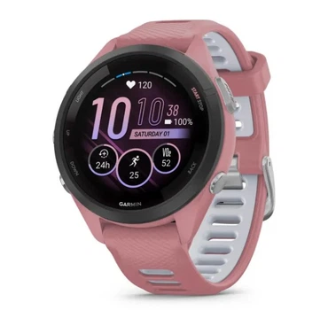 Смарт-часы GARMIN Forerunner 265S Black Bezel w. Light Pink Case and Light Pink/Whitestone S. Band (010-02810-05/15/55)